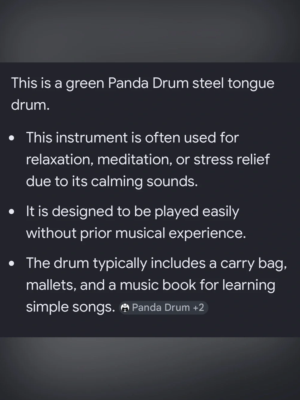 EUC* Authentic Panda Drum Plus with Full Accessory Kit - Picture 4 of 9